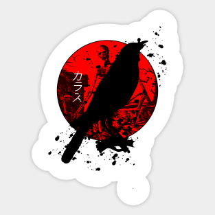 The Raven and Death Sticker